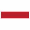 vidaXL Auvent lat&eacute;ral r&eacute;tractable de patio 600x160 cm rouge