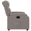 vidaXL Fauteuil inclinable &eacute;lectrique Taupe Tissu