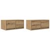 vidaXL Meubles TV 2 pcs ch&ecirc;ne artisanal 60x31x25,5cm bois d'ing&eacute;nierie