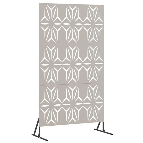 vidaXL &Eacute;cran de confidentialit&eacute; Gris 100 x 50 x 180 cm Acier patin&eacute;