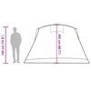 vidaXL Tente familiale tunnel 8 personnes vert imperméable