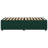 vidaXL Cadre de lit sans matelas vert fonc&eacute; 80x200 cm velours