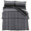 vidaXL Ensemble de housse de couette gris fonc&eacute; 135x200 cm Coton