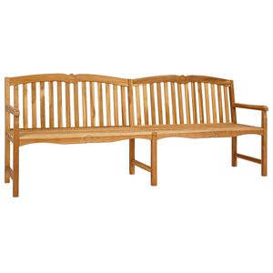 vidaXL Banc en Bois Sculpt&eacute; en Rose Naturel 228 x 61 x 94,5 cm