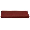 vidaXL Tapis d'escalier autocollants 15 pcs 65x24,5x3,5 cm Rouge