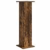 vidaXL Support de Plante Ch&ecirc;ne fum&eacute; 30,5 x 30 x 100,5 cm