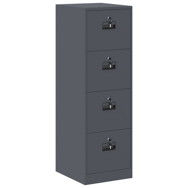 vidaXL Cabinet de Dossier 2 pcs Anthracite 44 x 50 x 106.5 cm