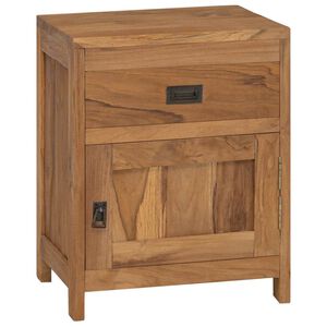vidaXL Table de chevet teck massif 40x30x50 cm