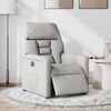 vidaXL Fauteuil inclinable &eacute;lectrique gris nuage tissu