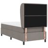 vidaXL Lit &agrave; ressorts avec matelas Taupe 100 x 200 cm tissu