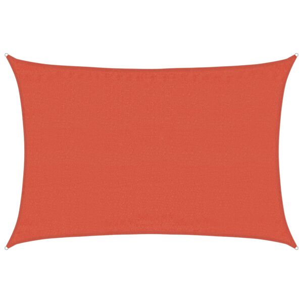 vidaXL Voile d'ombrage 160g/m² rectangulaire terre cuite 3,5x4,5m PEHD