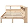vidaXL Lit bibliothèque sans matelas 135x190 cm bois de pin massif