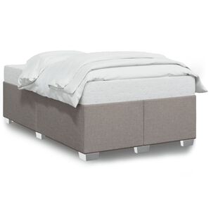 vidaXL Cadre de lit sans matelas taupe 120x190 cm tissu