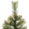 vidaXL Sapin de Noël artificiel avec branches pliables et cônes 120 cm
