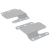 vidaXL Support de montage encastr&eacute; 2 pcs Argent&eacute; 75 x 66 x 1,4 mm