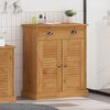 vidaXL Armoire de salle de bain avec porte VIGO Marron et Marron Miel