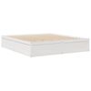vidaXL Lit biblioth&egrave;que sans matelas blanc 200x200 cm bois pin massif