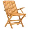 vidaXL Chaises de jardin pliantes lot de 4 61x67x90cm bois massif teck