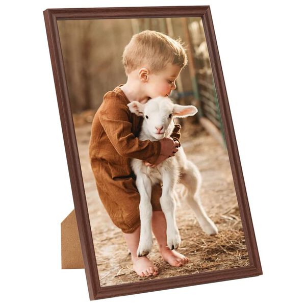 vidaXL Collage de cadres photo 5 pcs de table Marron 21x29,7 cm MDF