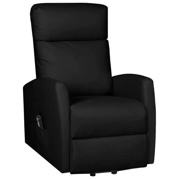 vidaXL Fauteuil Noir Similicuir