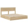 vidaXL Lit de Rangement Ch&ecirc;ne Sonoma 180 x 200 cm Bois d'ing&eacute;nierie