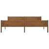 vidaXL Cadre de lit sans matelas pin massif marron miel 200x200 cm