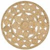 vidaXL Tapis fait &agrave; la main Jute tress&eacute;e 150 cm