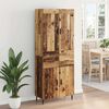 vidaXL Haut Armoire avec tiroir 2 pcs Bois ancien Bois d'ing&eacute;nierie