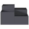 vidaXL Cache-pot de jardin Anthracite 100 x 100 x 48 cm Acier