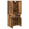 vidaXL Haut Armoire Bois Ancien 69,5 x 34 x 180 cm Bois d'ing&eacute;nierie