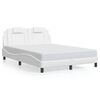 vidaXL Cadre de lit Viana sans matelas blanc 120x200 cm similicuir