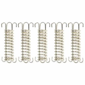 vidaXL Verrous &agrave; ressort pour voile d'ombrage 5 pcs Acier inoxydable