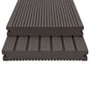 vidaXL Planche de terrasse 6 pcs Marron fonc&eacute; WPC