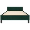 vidaXL Cadre de lit sans matelas vert fonc&eacute; 90x200 cm velours