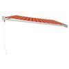 vidaXL Auvent r&eacute;tractable orange et marron 4x3 m tissu et aluminium