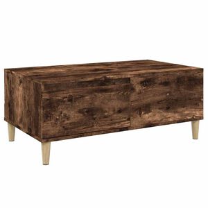 vidaXL Table basse Ch&ecirc;ne fum&eacute; 90x50x36,5 cm Bois d'ing&eacute;nierie