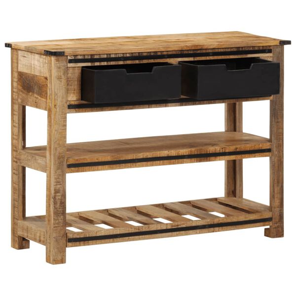 vidaXL Table console 100x35x75 cm bois de manguier massif