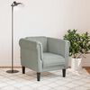 vidaXL Fauteuil gris clair Velours