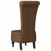 vidaXL Fauteuil à pantoufle Marron 56,5 x 70 x 110 cm Simili daim