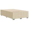 vidaXL Cadre de lit sans matelas cr&egrave;me 120x200 cm tissu