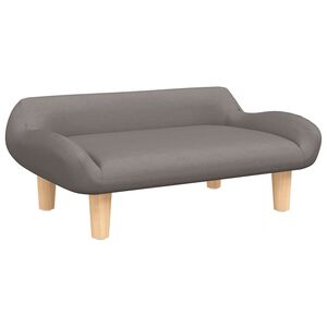 vidaXL Canap&eacute; pour enfants taupe 70x40x24 cm tissu
