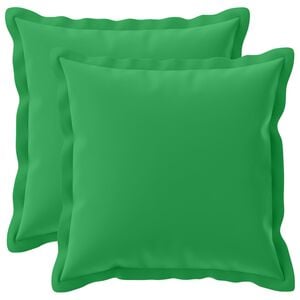 vidaXL Housse de coussin 2 pc HOUTEN Vert 30 x 30 cm Polyester