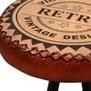 vidaXL Tabourets de bar lot de 2 cuir v&eacute;ritable
