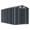 vidaXL Abri de jardin anthracite 191x385x198 cm acier galvanis&eacute;