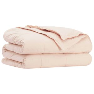 vidaXL Couette 135 x 200 cm Toutes saisons Fibre de Kapok Beige