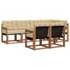 vidaXL Ensemble de canap&eacute;s d'ext&eacute;rieur 7 pc Naturel et Beige