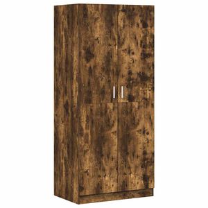 vidaXL Garde-robe Ch&ecirc;ne fum&eacute; 80x52x180 cm Bois d'ing&eacute;nierie
