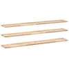 vidaXL &Eacute;tag&egrave;res flottantes 3 pcs 120x20x2 cm acacia massif non trait&eacute;
