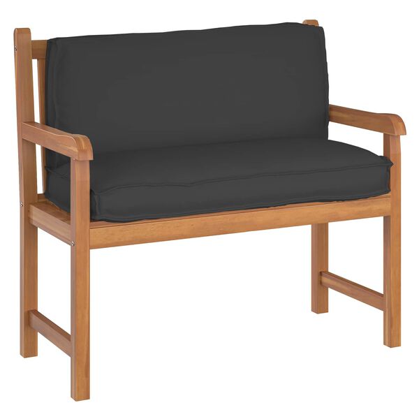 vidaXL Coussin Noir 120 x 40 x 12 cm Tissu Oxford