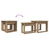 vidaXL Ensemble de tables basses 2 pcs Ch&ecirc;ne artisanal